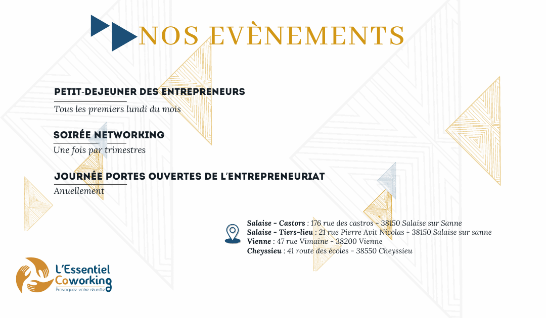 Les évènements de l’Essentiel Coworking