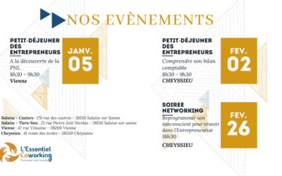 Les prochains évènements de l’Essentiel Coworking